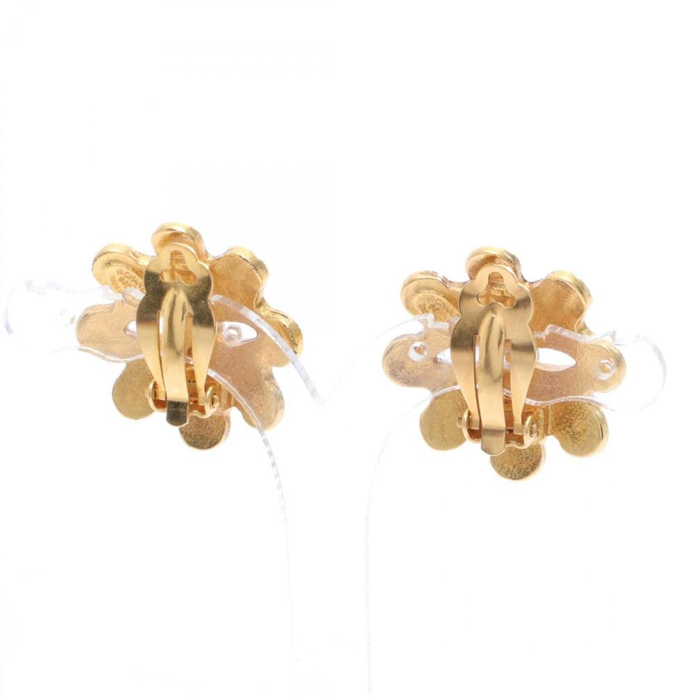 CHANEL Authentic Gold Logo Earrings - Picture 2 of 4